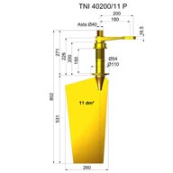 Rudders in nibral TNI40200-11 P