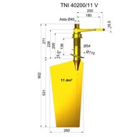 Rudders in nibral TNI40200-11 V